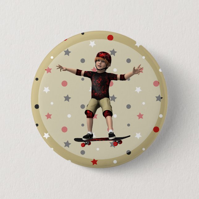 Skateboarder Button (Front)