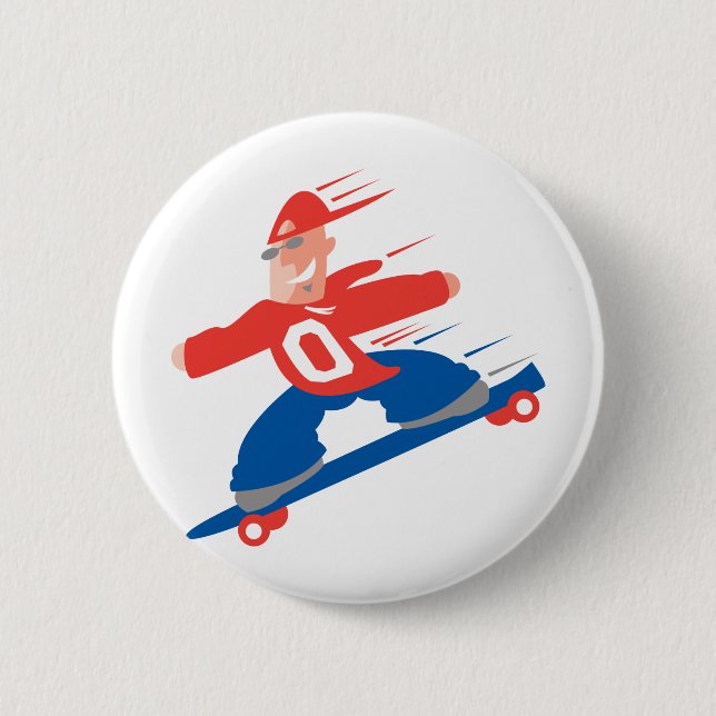 Skateboarder Button (Front)