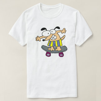 Skateboarder Character Skateboarding Fun Skateboar T-Shirt