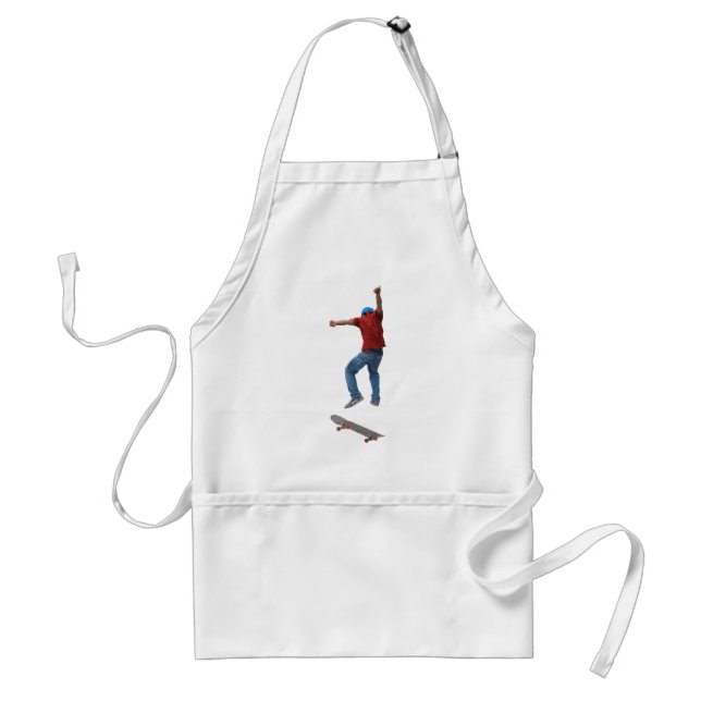 Skateboarder Get Some Air Action Street Kulcha Art Adult Apron (Front)