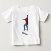 Funny Dog Skateboard Shirt for Babies, Zazzle