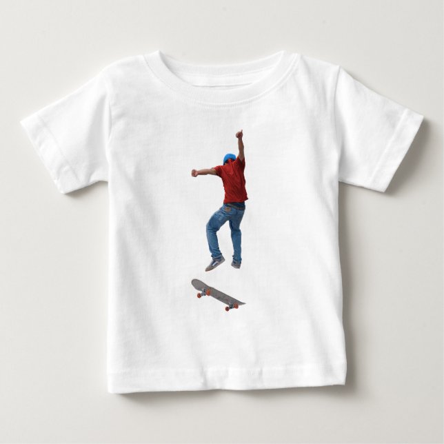 Skateboarder Get Some Air Action Street Kulcha Art Baby T-Shirt (Front)