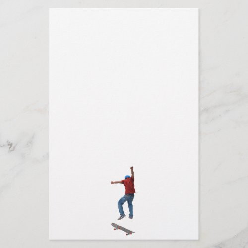 Skateboarder Get Some Air Action Street Kulcha Art Stationery