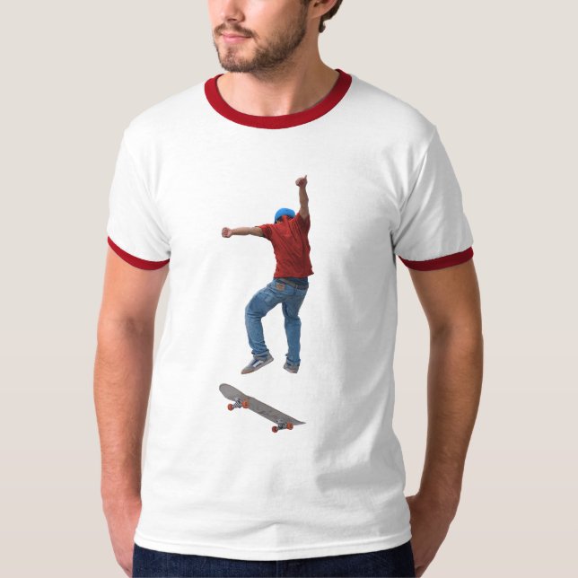 Skateboarder Get Some Air Action Street Kulcha Art T-Shirt (Front)