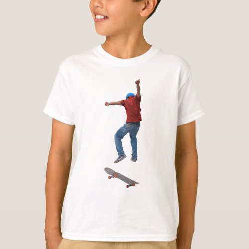 Skateboarder Get Some Air Action Street Kulcha Art T_Shirt