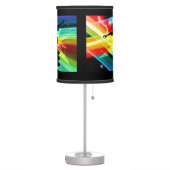 Skateboarder in Criss Cross Lightning Table Lamp (Left)