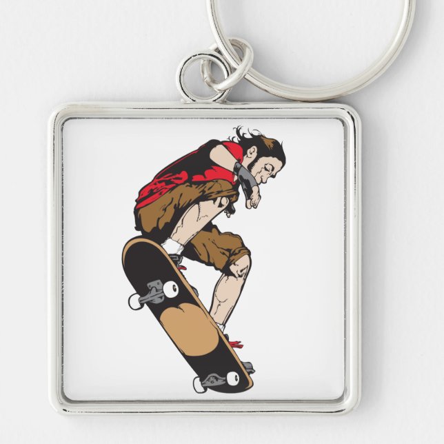 Skateboarder Keychain (Front)