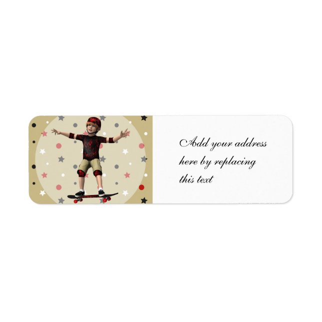 Skateboarder Label (Front)