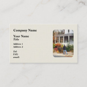 Skateboarder on Sidewalk Business Card