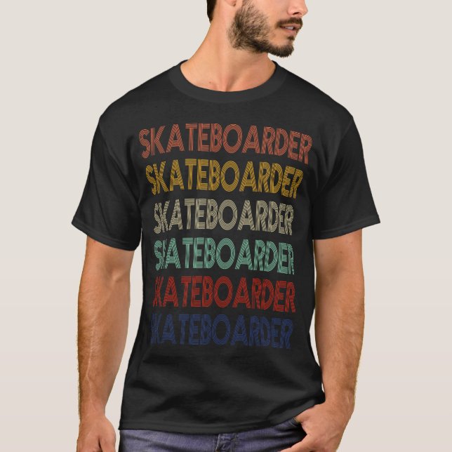 SKATEBOARDER Retro . SKATEBOARDER Vintage T-shirt (Front)