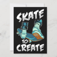 Skateboarder Skate To Create