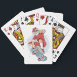 Skateboarder Skateboard Snowman Poker Cards<br><div class="desc">Skateboarder Skateboard Snowman</div>
