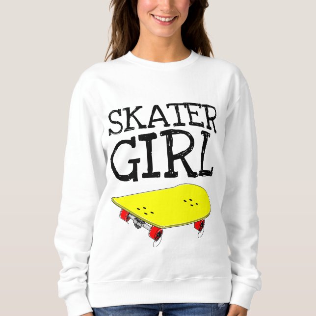 SKATEBOARDER SKATEBOARDING GIRL T-Shirts (Front)
