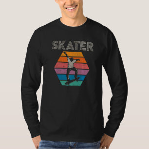 Skateboarder Skateboarding Skater Retro Skateboard T-Shirt