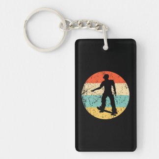 Skateboarder Skateboarding Skater Skateboard Keychain