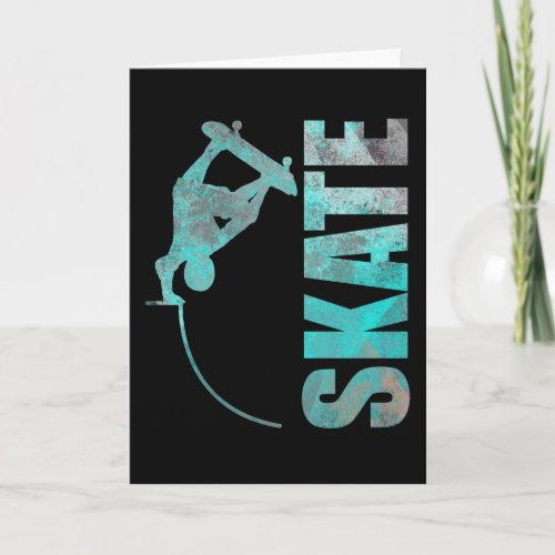 Skateboarder Skater Skate Trick Half Pipe Gift Card