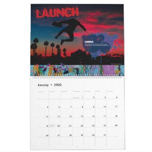 Skateboarder Slang Calendar