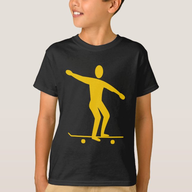 Skateboarding - Amber T-Shirt (Front)