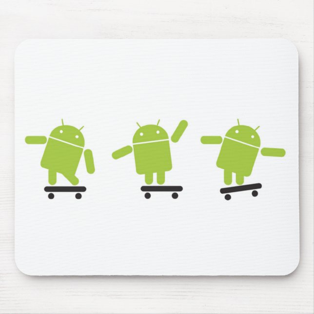 Skateboarding Android Mouse Pad (Front)