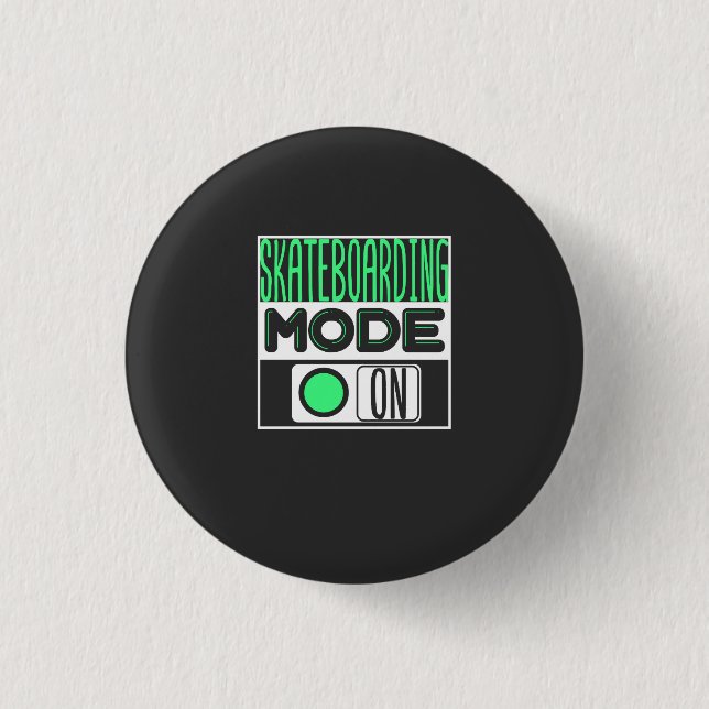 Skateboarding Button (Front)