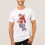 Skateboarding Cool Santa | Christmas Tri-Blend Shirt<br><div class="desc">This fun design features a cool Santa skateboarding. #christmas #santa #skateboarding #sport #xtreme #cool #festive #holiday #fashion #design</div>