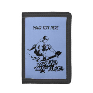 Skateboarding custom wallets
