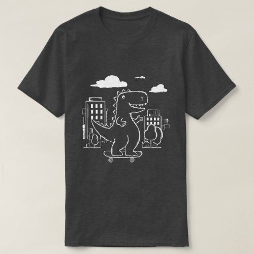 Skateboarding Dinosaur T_Shirt