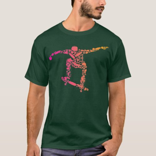Skateboarding Enthusiast Pro Skateboarder Extreme  T_Shirt