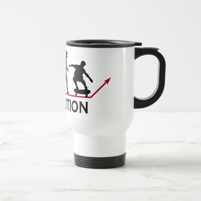 Skateboarding Evolution mug (Right)