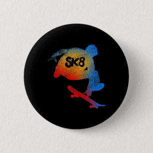 Skateboarding Evolution T Shirt Cool Sk8 Skater Te Button