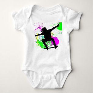 Skateboarding Extreme Baby Bodysuit