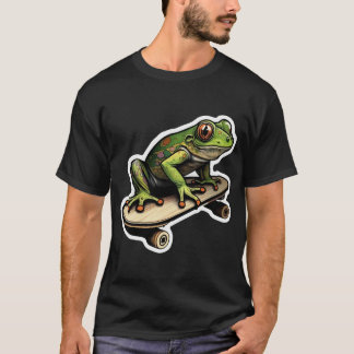 skateboarding frog (16) T-Shirt