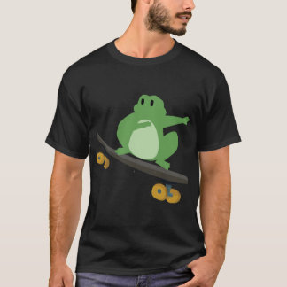 Skateboarding Frog (7) T-Shirt