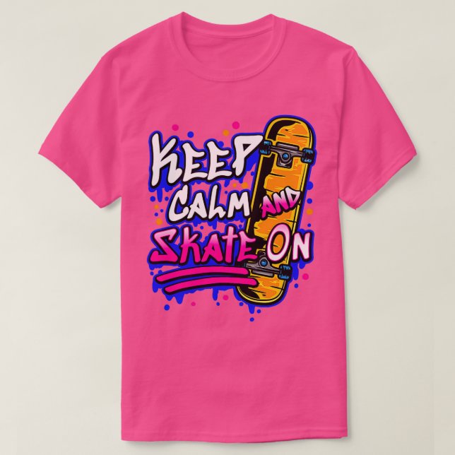 Skateboarding Funny Skateboarder Gift Skateboard T-Shirt (Design Front)