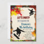 Skateboarding graffiti birthday party invitation
