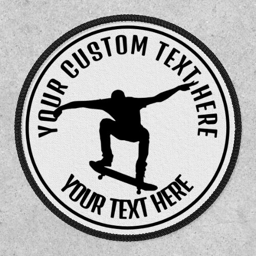 Skateboarding  Icon Custom  Patch