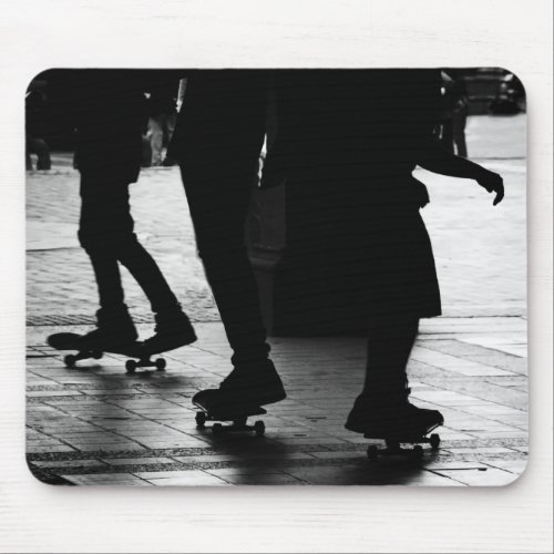Skateboarding in Central Park NYC Mouse Pad
