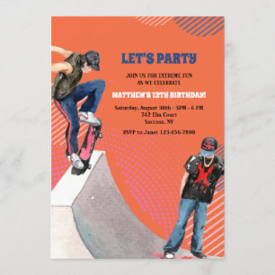 Skateboarding Invitation