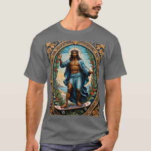 Skateboarding Jesus Holy Icon Tee
