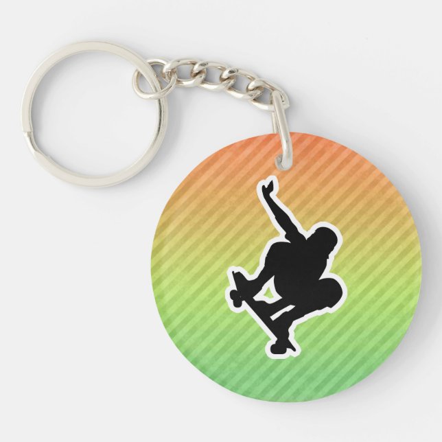 Skateboarding Keychain (Front)