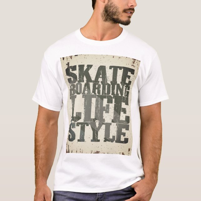 Skateboarding Lifestyle Tee (Front)