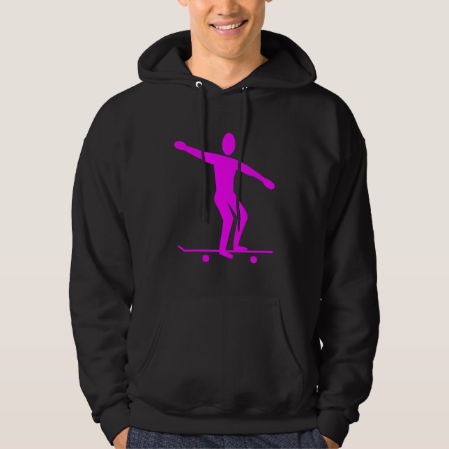Skateboarding - Magenta Hoodie (Front)