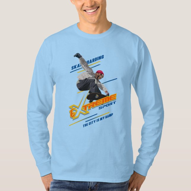 Skateboarding | Men's Long Sleeve T-Shirt (Front)