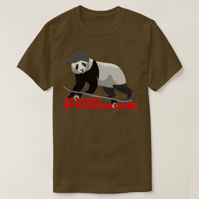 Skateboarding Panda T-Shirt (Design Front)