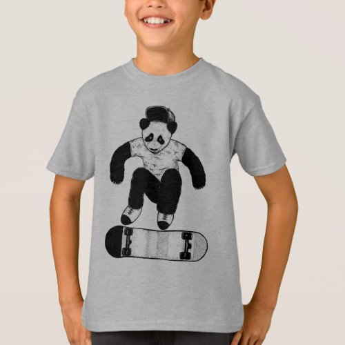 Skateboarding Panda T_Shirt