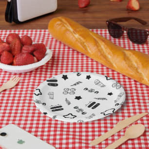 Skateboarding Party Paper Plates 7"