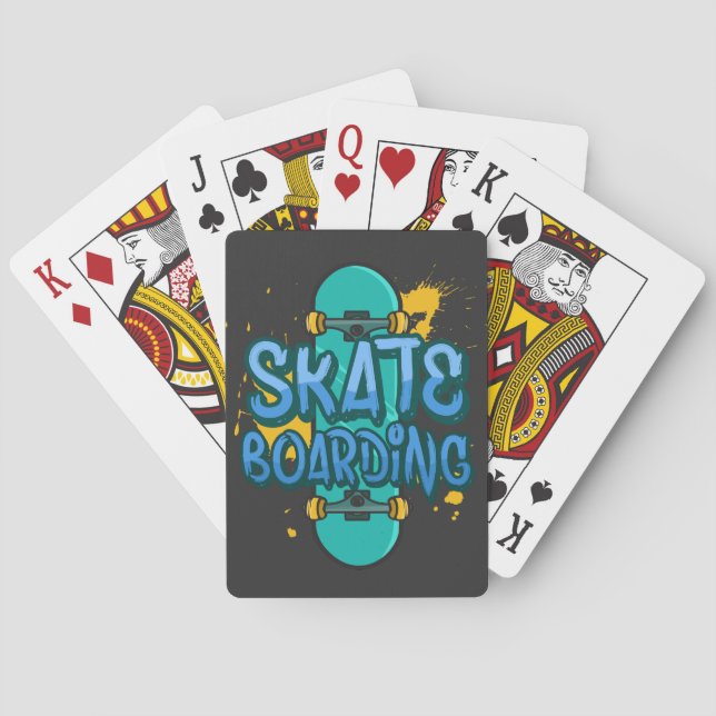 Skateboarding Poker Cards (Back)