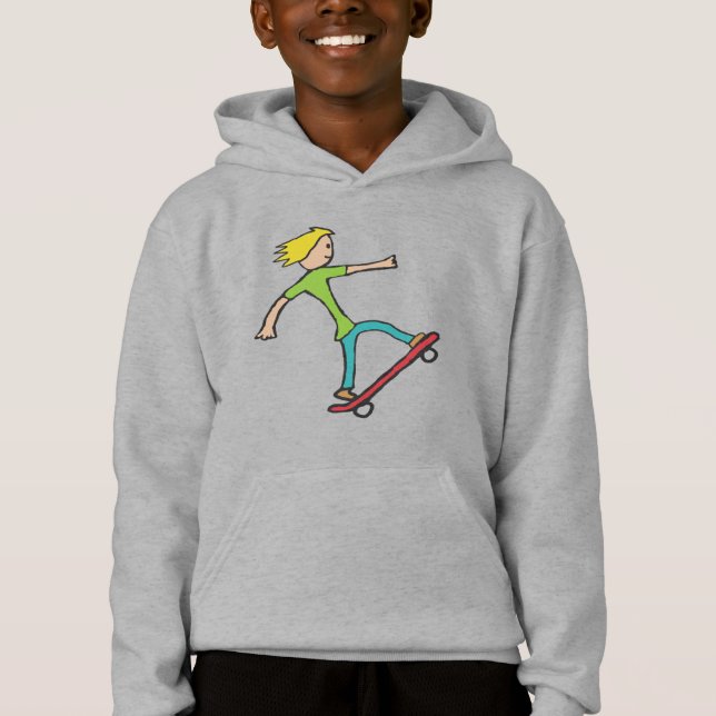 Skateboarding Skateboard Hoodie (Front)