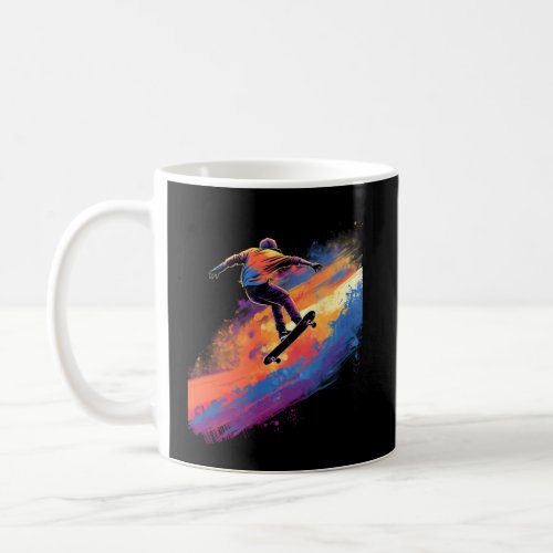 Skateboarding Skateboarder Halfpipe Jumg Skating P Coffee Mug