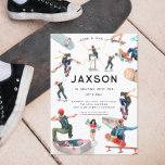 Skateboarding | Skater Birthday Party Invitation<br><div class="desc">Skateboarding became popular in the 1970s and has had an increasingly huge following ever since. Skater birthday parties are great for skaters and non-skaters alike. Few birthday party entertainment options exist that are equally fun for 10-year-olds and 40-year-olds alike. However, hitting the skatepark is definitely one of them. Whether on...</div>
